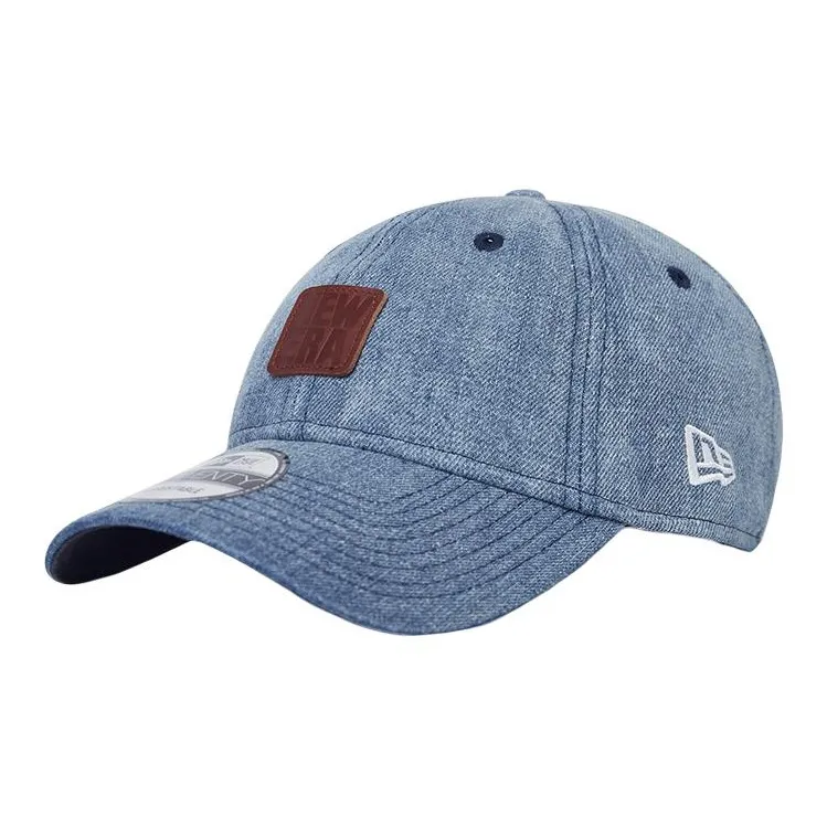 New Era Cotton Baseball Caps Unisex Denim Blue/Dark Blue-0