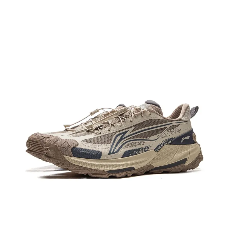 LiNing Elegance 2.0 Shock Absorbers Low Top Outdoor Hiking Shoes Unisex Taupe-2