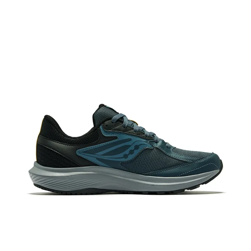Saucony Slip Resistant Low Top Running Shoes Men's Dark Blue Black-1