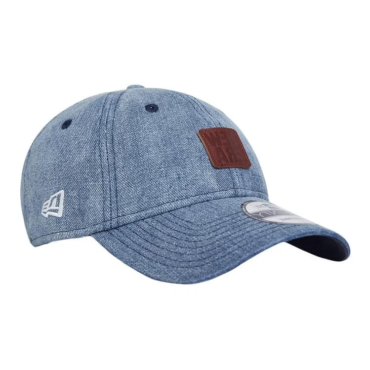New Era Cotton Baseball Caps Unisex Denim Blue/Dark Blue-1