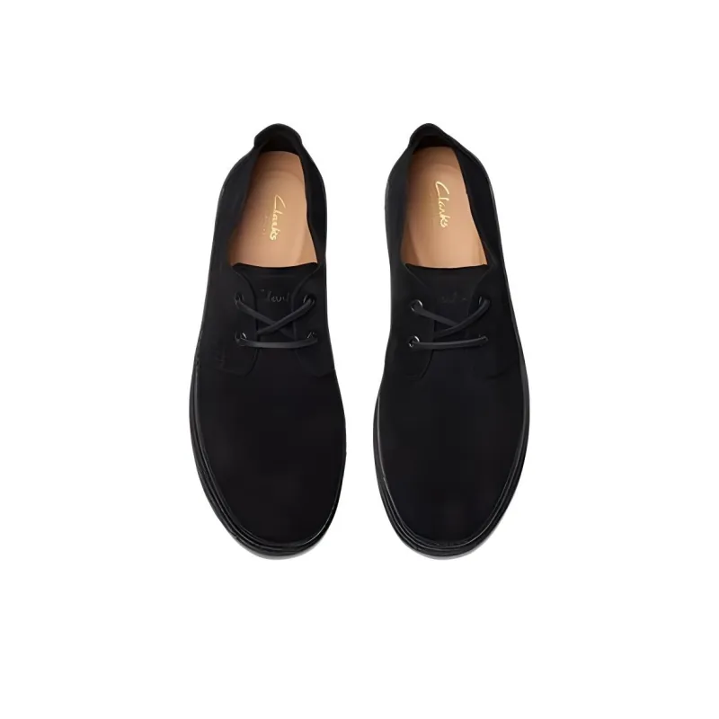 Clarks Cushioning Low Top Skateboard Shoes Men's Black-3