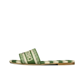 DIOR Dway Abrasion Resistant Slide Slippers Women's Green White