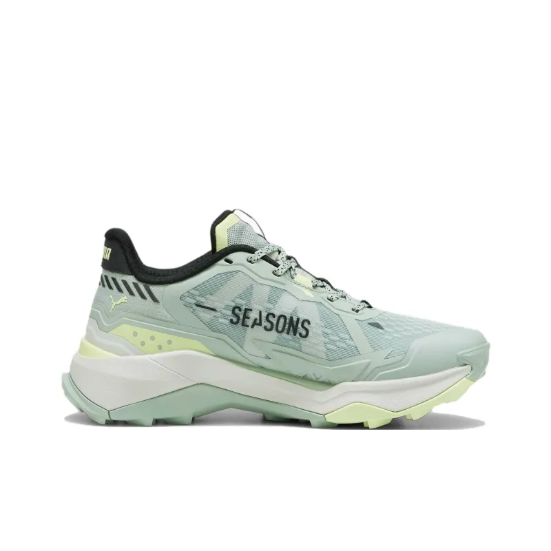PUMA Explore Nitro Slip Resistant, Abrasion Resistant, Breathable Grip Low Top Hiking Shoes Women's Green-1