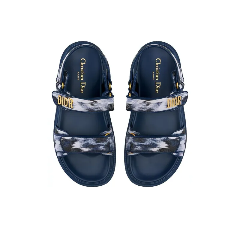 DIOR DiorAct One Strap Sandals Women's Blue-2