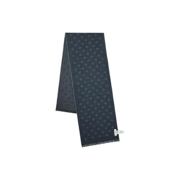 Mulberry Wool Knit Scarves Men's Gray
