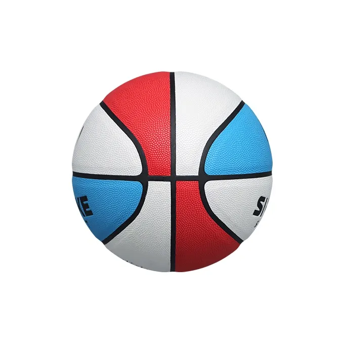 SIPAKESPORT PU Basketball Red Blue White Size 7 Training Unisex-2