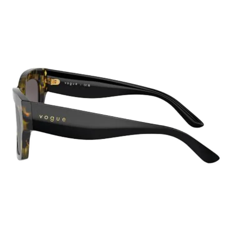 VOGUE Square Sunglasses Unisex Black-2