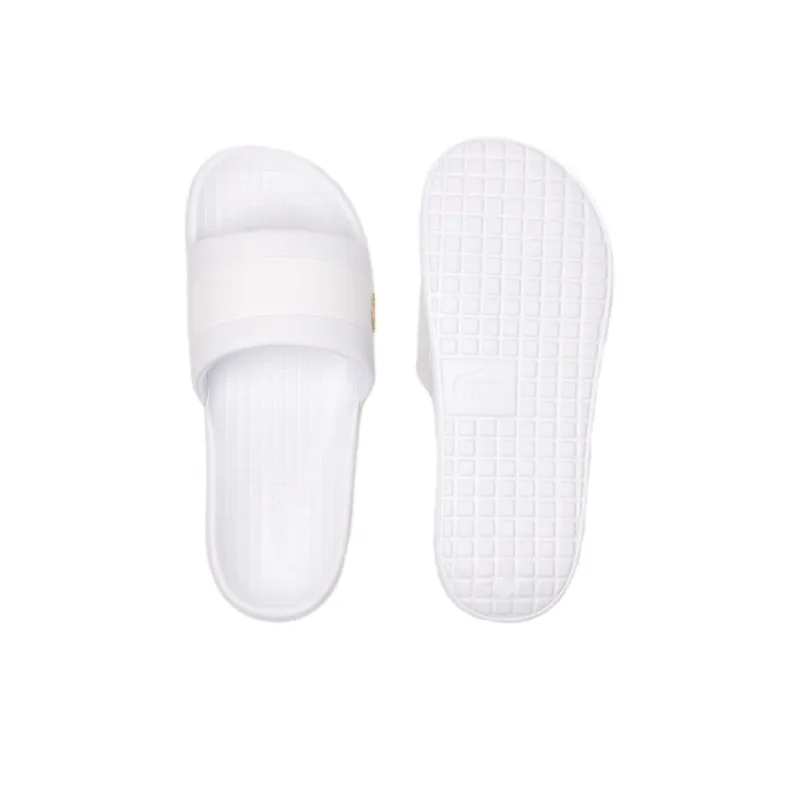 LACOSTE Slip-Resistant Slide Slippers Men's White-4