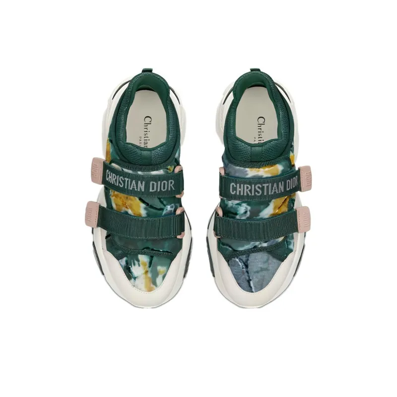 DIOR D Wander Low Top Casual Shoes Women's Pine Green-3