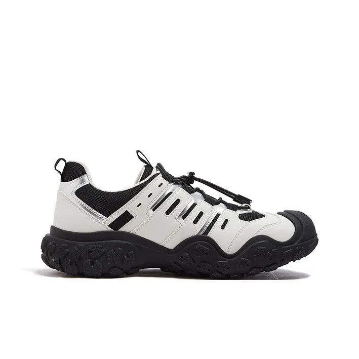 CAMEL Ugly Cute Shoes Anti Slip And Wear Resistant Breathable Low Top Casual Shoes Men's Beige White Black-1