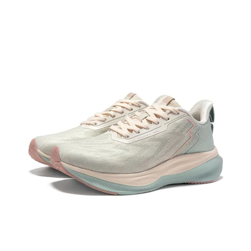 361° Abrasion Resistant Low Top Running Shoes Women's Light Green-2