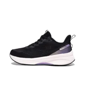 361° Anti-Slip Wear-Resistant Low-Top Running Shoes Women's Black Purple