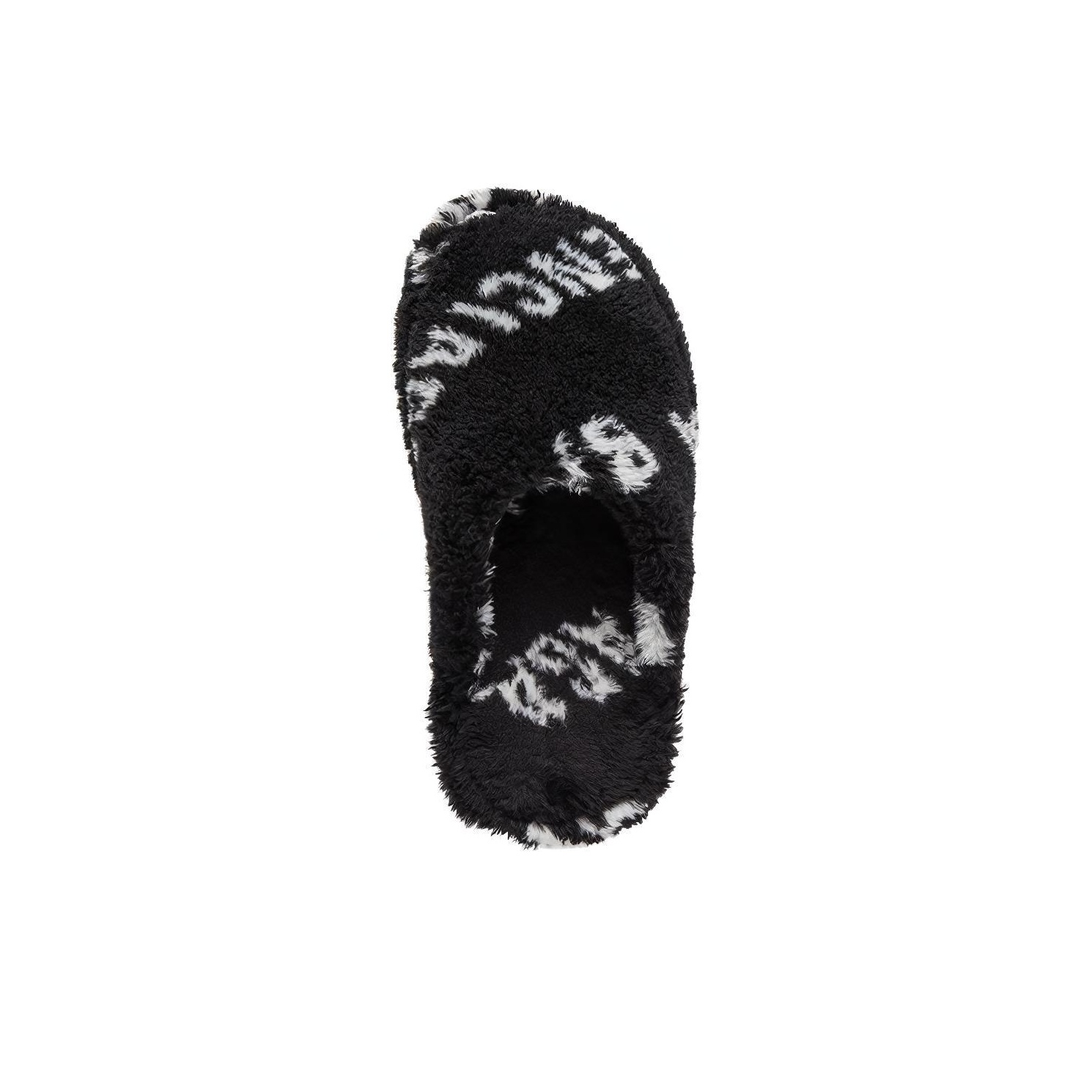 【BALENCIAGA】FURRY CLOSED ALLOVER LOGO Balenciaga Furry Closed AllOver Logo Black - POIZON