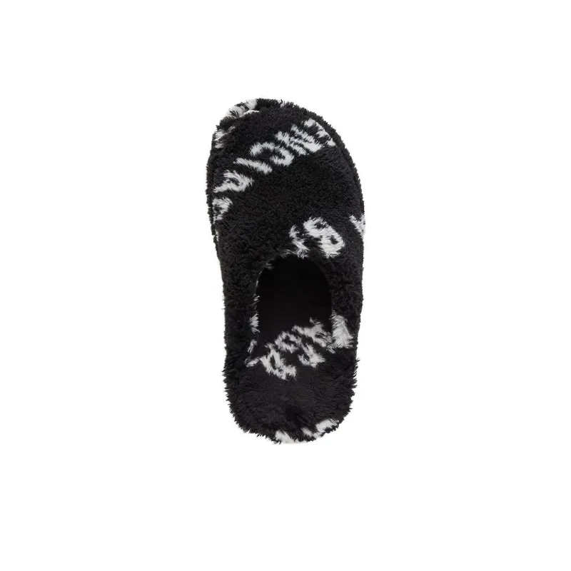Balenciaga Furry Closed AllOver Logo Black-3