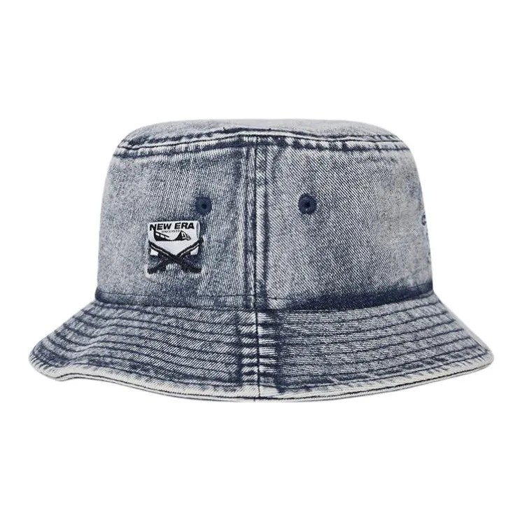 New Era Cotton Bucket Hats Unisex Denim Blue-1