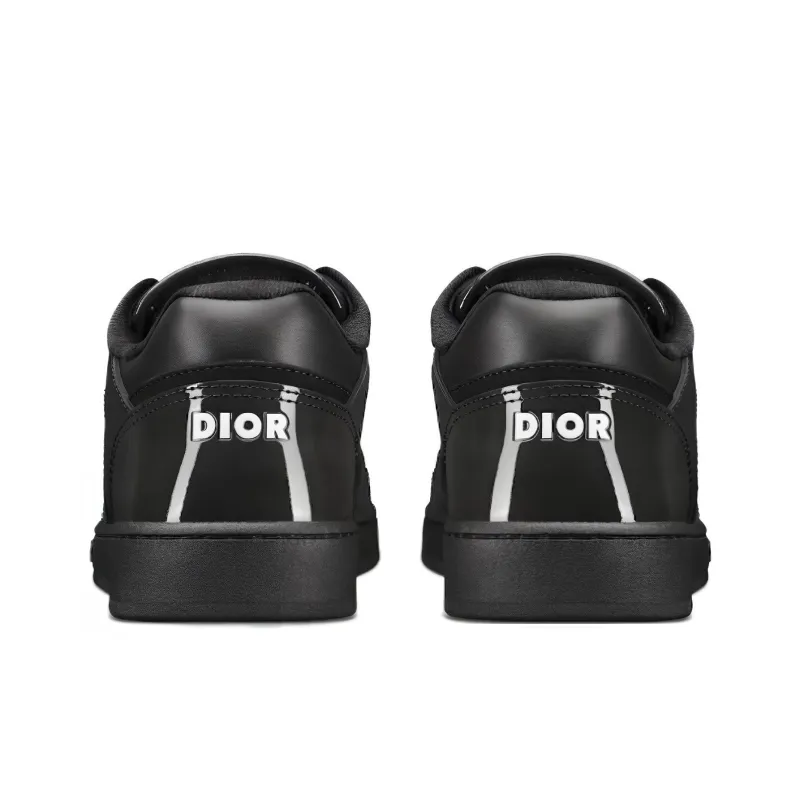 DIOR B27 Low Black Patent DIOR Oblique Gravity Embossed-4