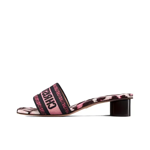 DIOR Dway Slide Slippers Women's White/Black Pink