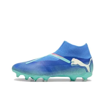 PUMA FUTURE 7 MATCH AG Short Rubber Studs FG Long Rubber Studs Abrasion Resistant Support Soccer Shoes Men's Blue