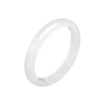 Cloudy Sky Chalcedony Jade Bangles Women's