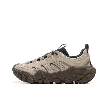 LiNing Dunes Cushioning Anti Slip Wear Resistant Breathable Height Increasing Low Top Casual Shoes Men's Oat Gray