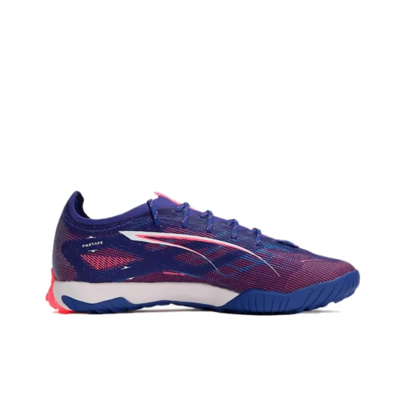 PUMA Firm Ground, Artificial Ground Non slip Support Soccer Shoes Men's Blue Pink-1