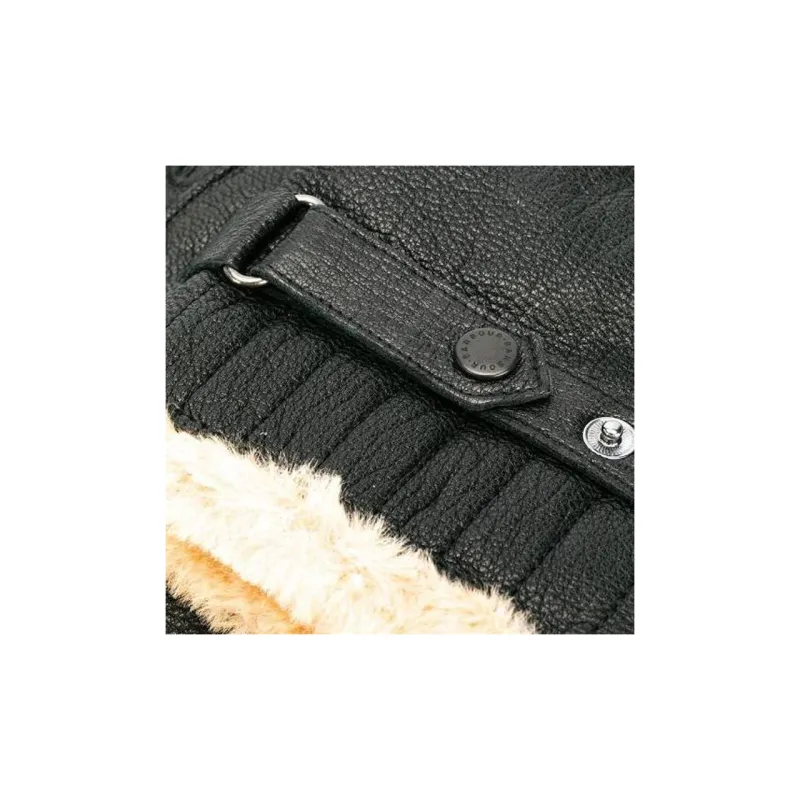 BARBOUR Leather Gloves Men's Black-2