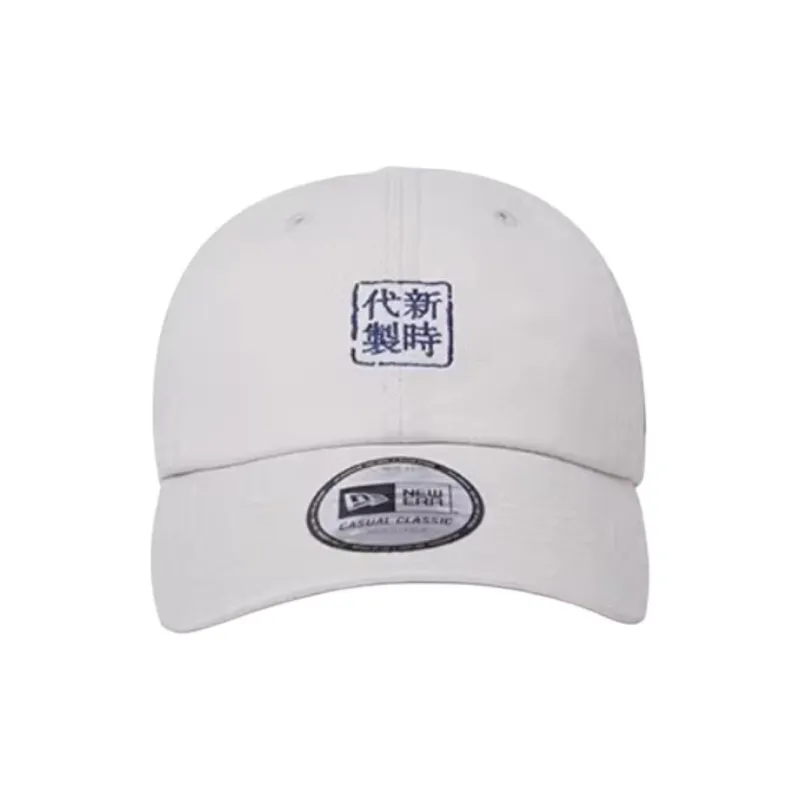 New Era Cotton Baseball Caps Unisex Ivory White-1