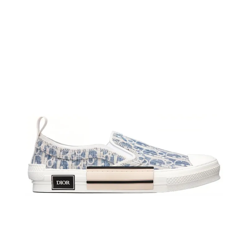 DIOR B23 Low Blue Oblique Kasuri Jacquard-1