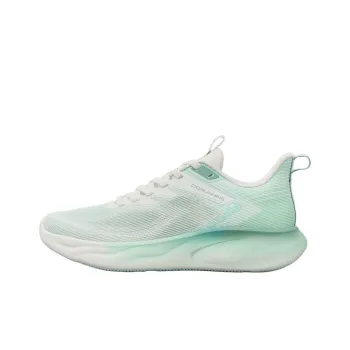 QIAODAN Shock Absorbers With Slip Resistant And Abrasion Resistant Properties Low Top Casual Running Shoes Men's Green