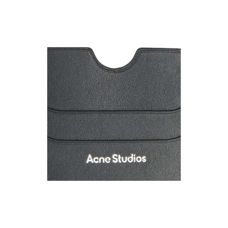 Acne Studios Leather Card Holder Women's Black-2