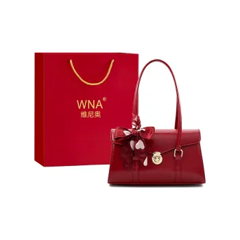 Vigno Synthetic Leather Shoulder Bag Women's Red