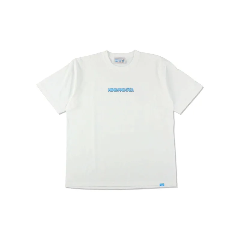 The Smurfs X WIND AND SEA Blue Elf Co-branded Edition T-Shirts Unisex White-1