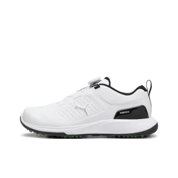 PUMA Grip Fusion Fle Wear Resistant Low Top Golf Shoes Men's White Black
