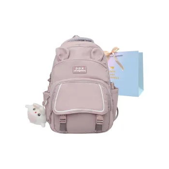 SUPERCUTE Nylon Backpack Unisex Light Purple/Blue/Dark Purple/Pink/Black