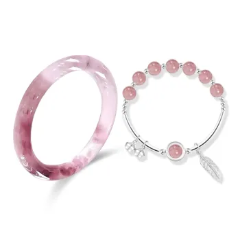 Jingleo Colored Glaze Raspberry Bubble Set Women's