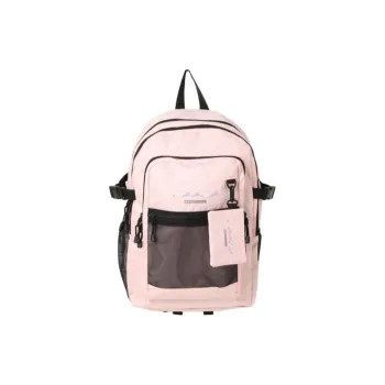 Converse Polyester Backpack Unisex Black/Beige/Pink