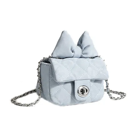 HAWA PU Chanel Inspired Diamond Pattern Mini Crossbody Bag Regular Women's Pink/Blue/White-6