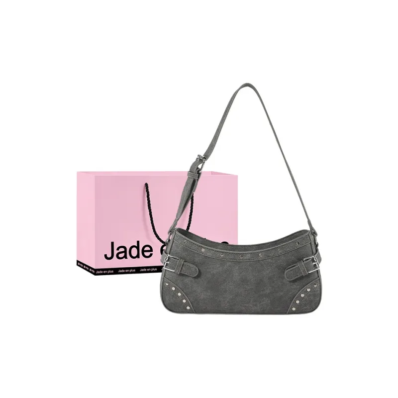 Jade En Plus PU Shoulder Bag Handbag Regular Women's Black/Ecru/Light Blue/Dark Blue-11