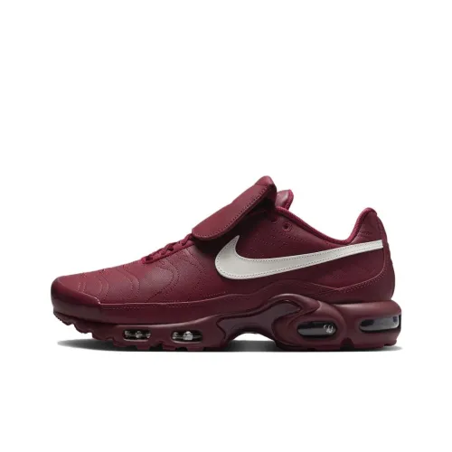 Nike Air Max Plus Running Shoes Unisex Low-Top Red/White