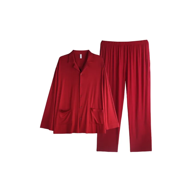 Xuan Liang Pajama Set Unisex Maroon-1