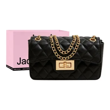 Jade En Plus PU Shoulder Bag Crossbody Bag Regular Women's Black/Ecru/Apricot/Light Blue/Orange/Green