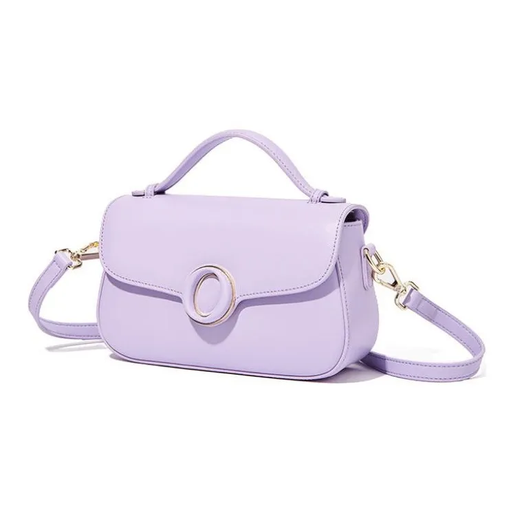 BOB ORE BLUE COLLECTION Cow Leather Shoulder Bag, Crossbody Bag, Handbag Medium Size Women's Pink Purple-1