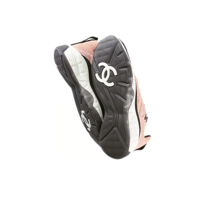 CHANEL Low Top Casual Shoes Women's Pink-3