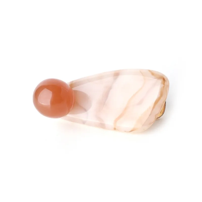 Kelanxi Hair Clips Women's Red/Khaki-2