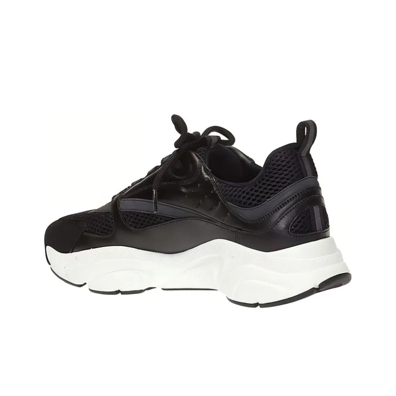 DIOR B22 Homme Low Top Sports Casual Shoes Men's Black-3