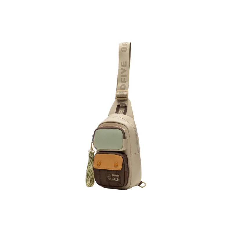 LiNing Badfive Polyamide Sling Bag Regular Unisex Khaki-1
