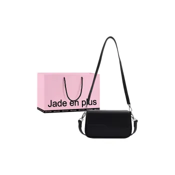 Jade En Plus PU Baguette Bag Small Square Bag Shoulder Bag Crossbody Bag Regular Women's Black/White/Khaki/Ecru/Green