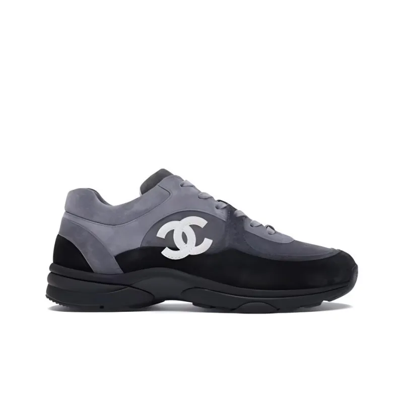 CHANEL Low Top Trainer Cc Grey Women's-1