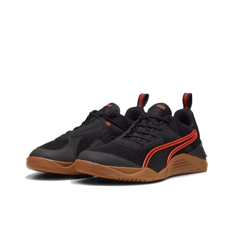PUMA Fuse 3.0 Anti Slip Wear Resistant Low Top Training Shoes Men's Black-2