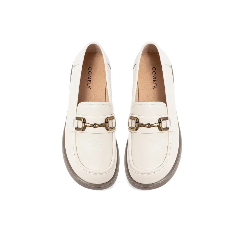 COMELY Loafers Women's Black/Light Brown/Ecru-3